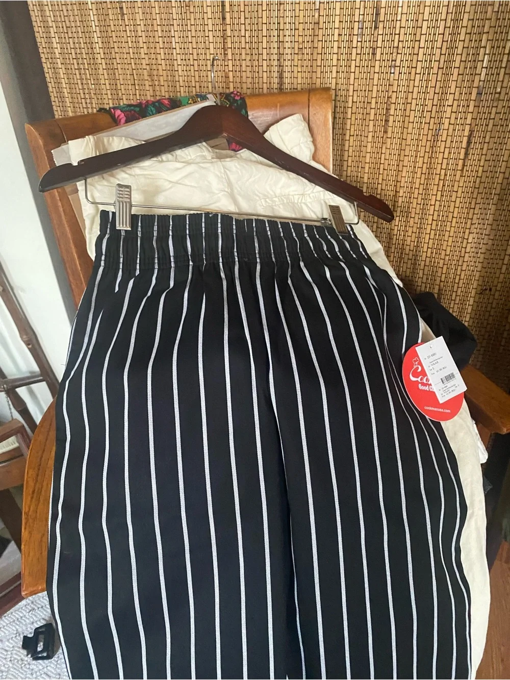 Cookman Chef Pants Stripe Black Size S Unisex - Picture 14 of 16